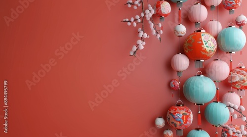 Red and Black Chinese New Year Ornaments