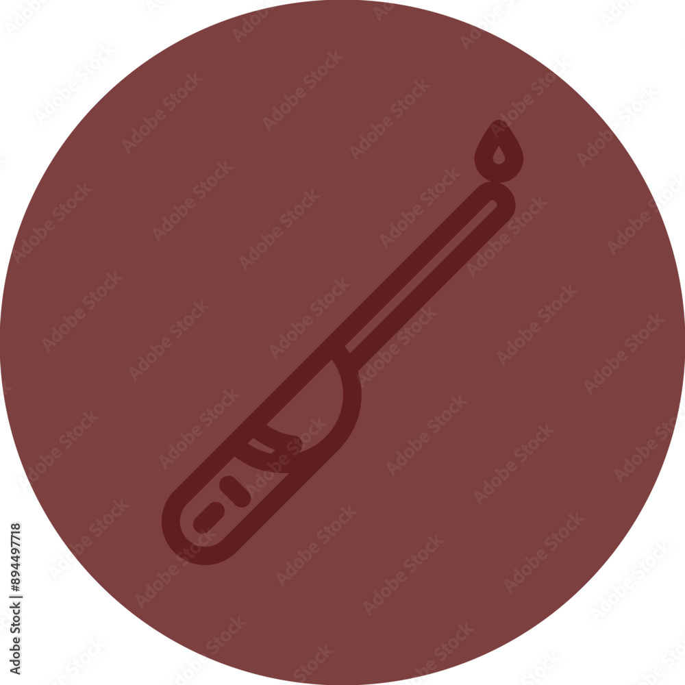 Stove Lighter Vector Line Maroon Circle Maroon Stove Lighter Vector Line Maroon Circle Maroon