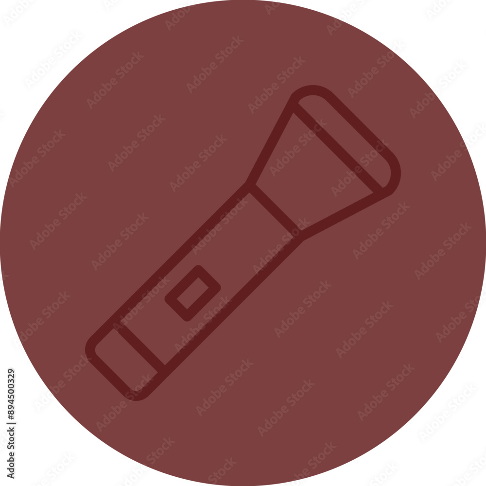 Flashlight Vector Line Maroon Circle Maroon Flashlight Vector Line Maroon Circle Maroon