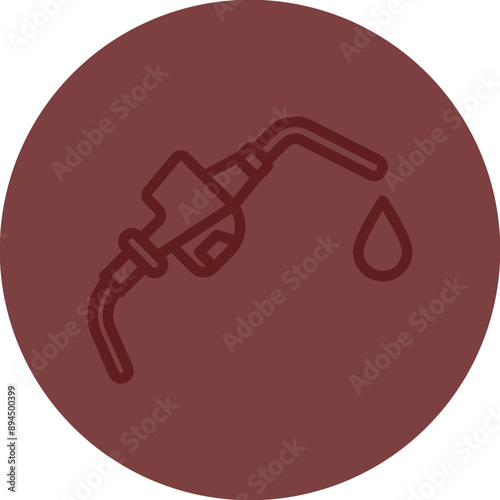 Fuel Vector Line Maroon Circle Maroon