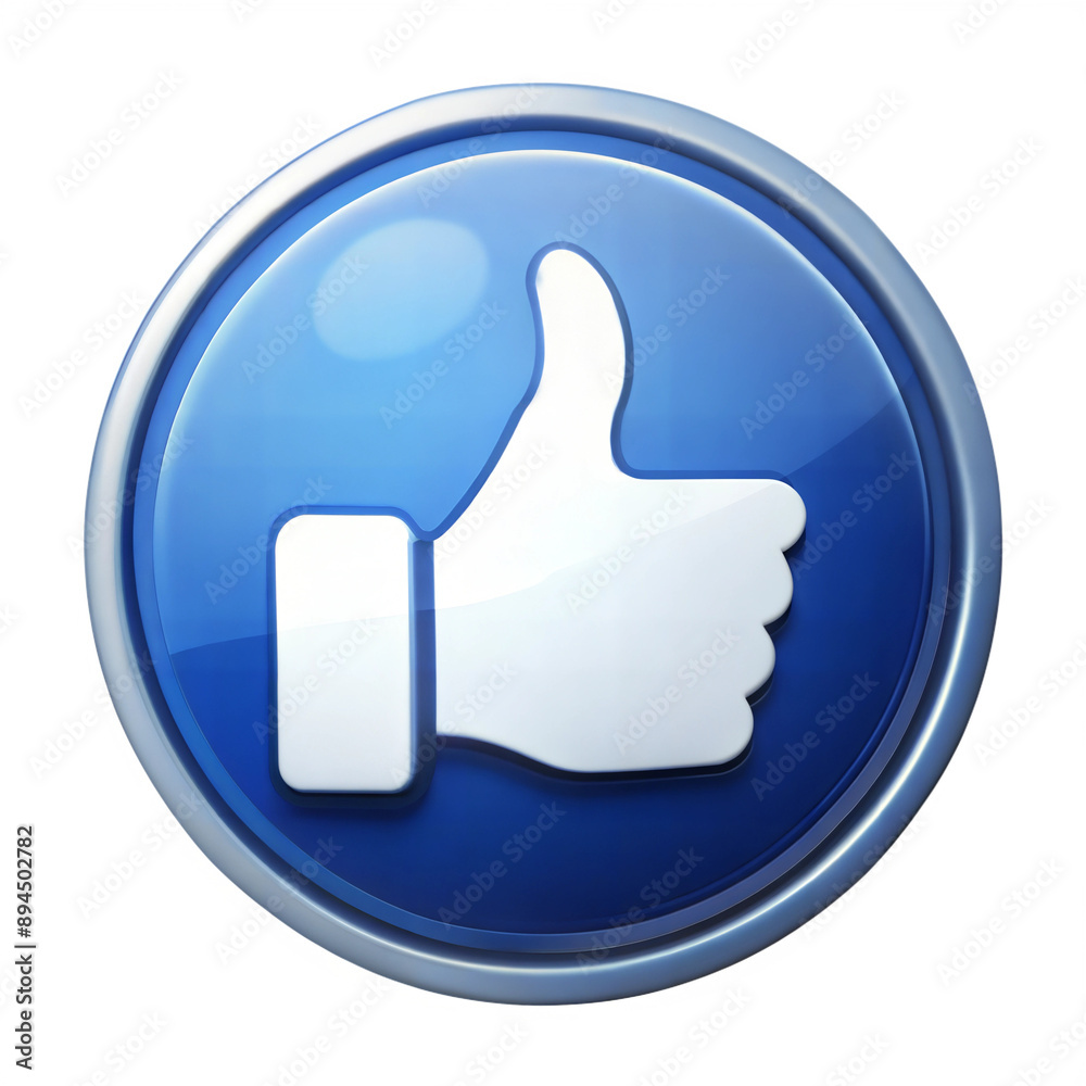 Thumbs up icon symbolizing approval and positive feedback Thumbs up icon symbolizing approval and positive feedback
