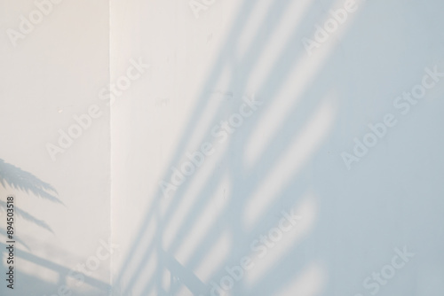 Light and shadows of staircase in residential building photo