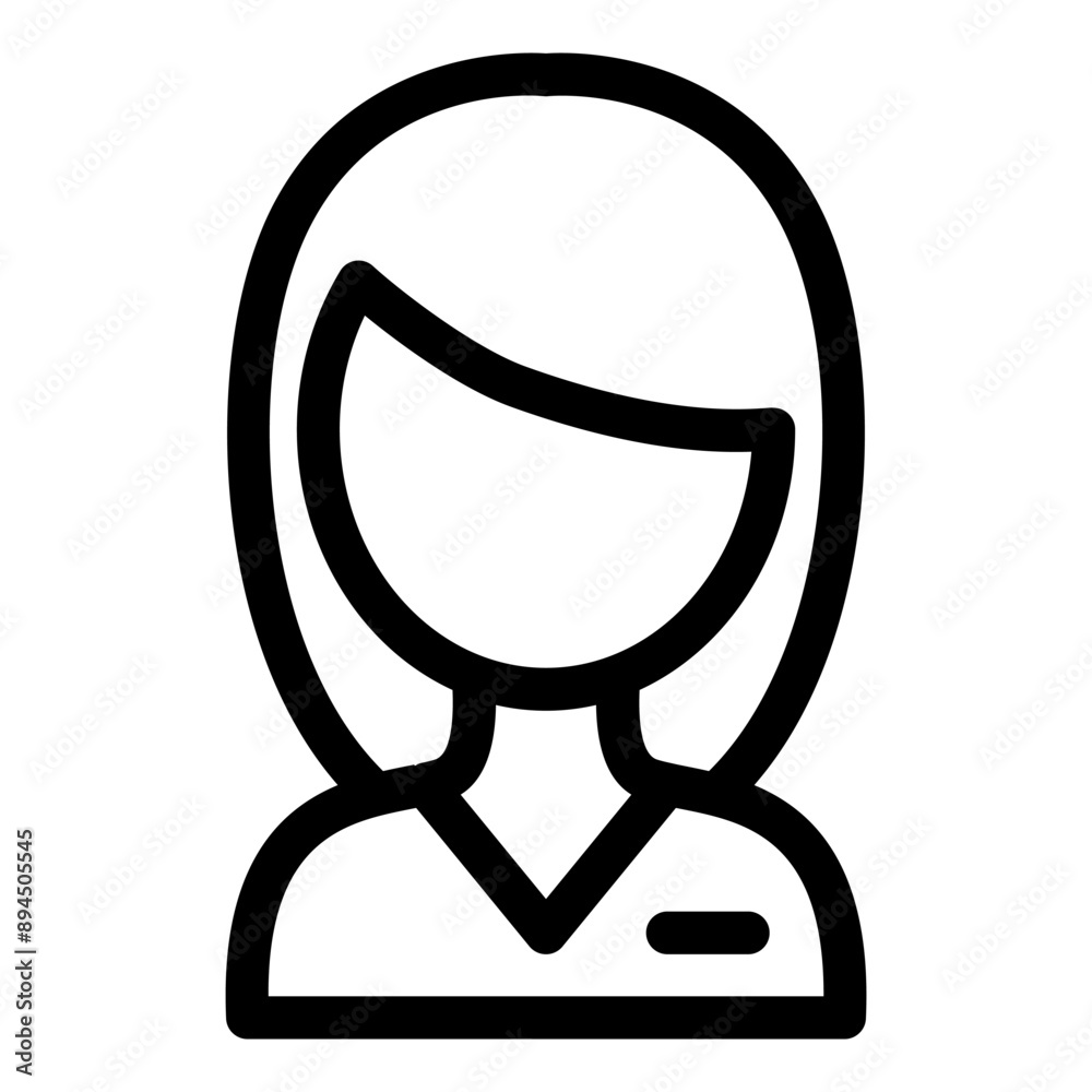 Real estate agent icon in thin line style. Vector illustration graphic design Real estate agent icon in thin line style. Vector illustration graphic design