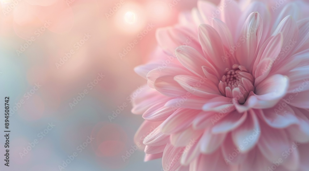 Pink Dahlia Flower Close-Up Pink Dahlia Flower Close-Up