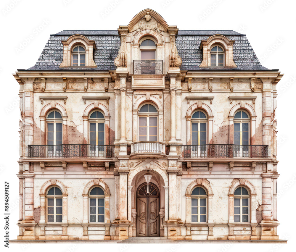 Elegant historic architectural facade Elegant historic architectural facade
