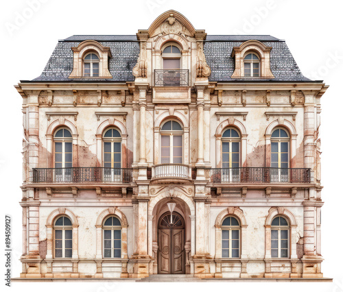 Elegant historic architectural facade