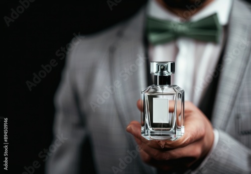 Man Holding Perfume Bottle