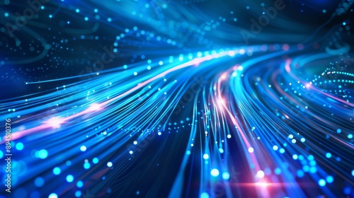 Hintergrundbild zum Thema Datenautobahn oder Datenübertragung mit Glasfaser