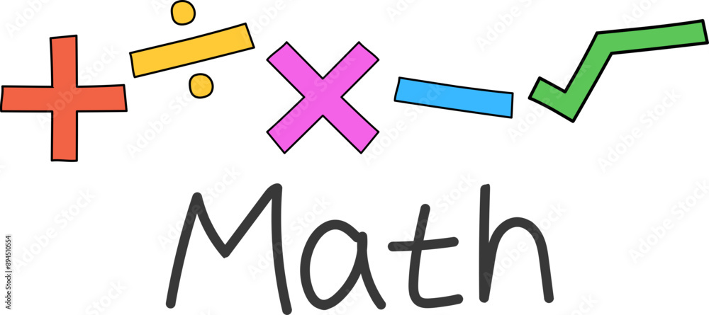 Obraz premium 수학 기호