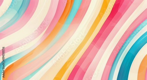 Abstract Watercolor Stripe Background