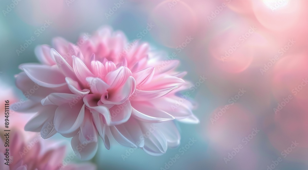 Pink Dahlia Flower Close-Up Pink Dahlia Flower Close-Up