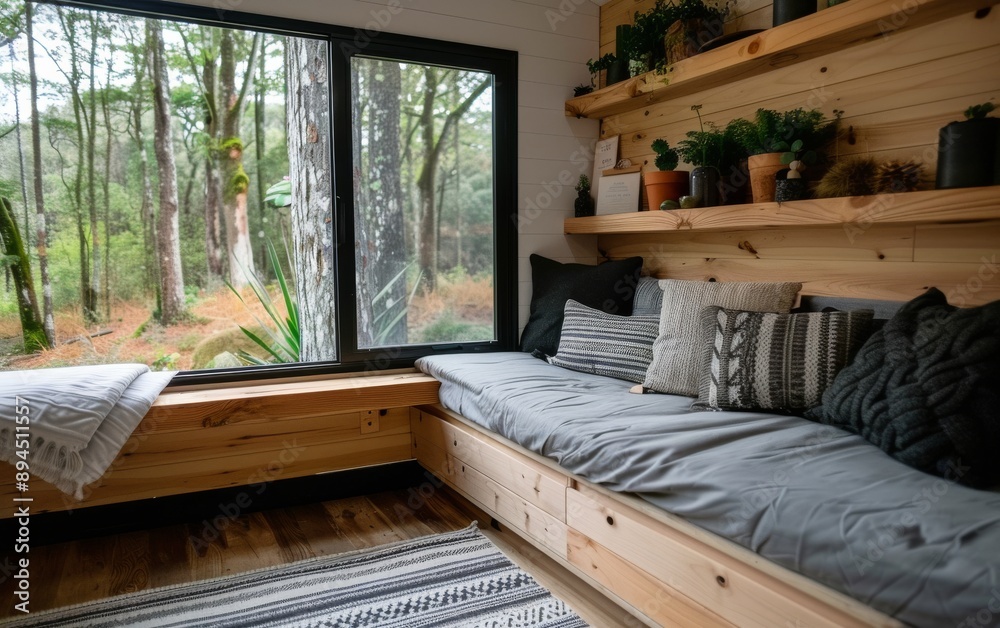 Cozy Living Room With Window View Cozy Living Room With Window View