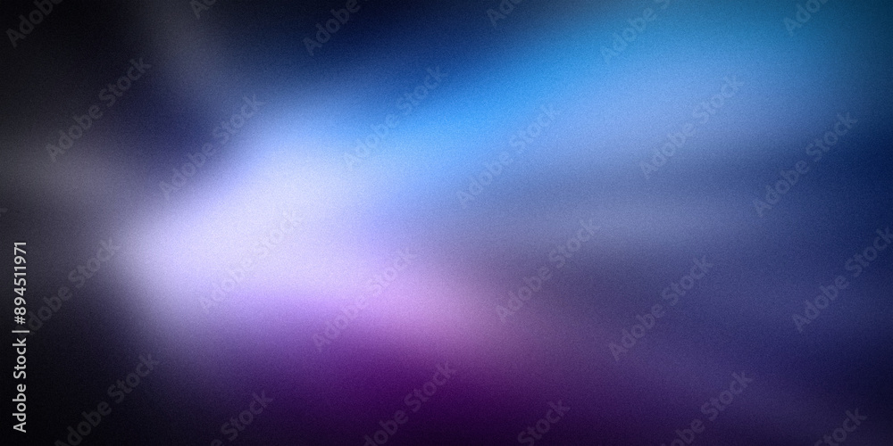 Obraz premium Abstract gradient with soft transitions from blue to purple and black. Perfect for backgrounds, digital artwork, and modern design projects
