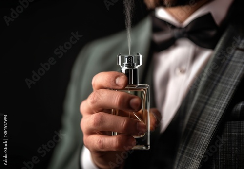 Man Holding Perfume Bottle