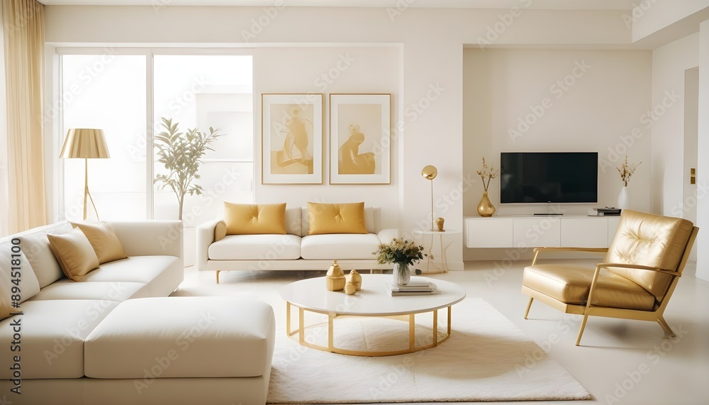 Photo interior modern design room 3d illustration Photo interior modern design room 3d illustration