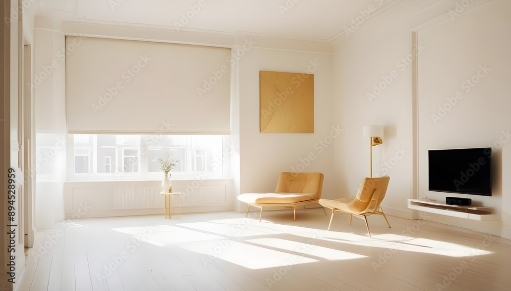 Fototapeta premium Photo interior modern design room 3d illustration