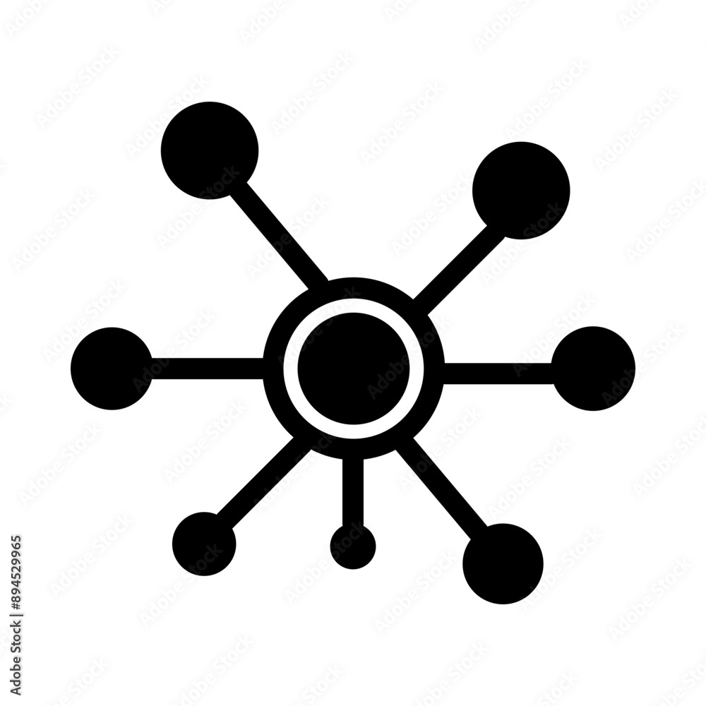 Molecule glyph icon