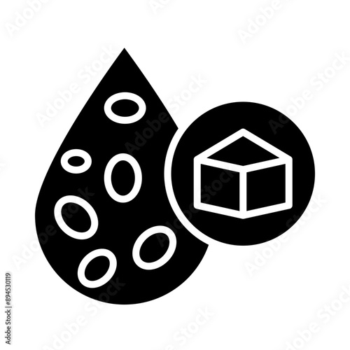 Diabetes Test Kit glyph icon
