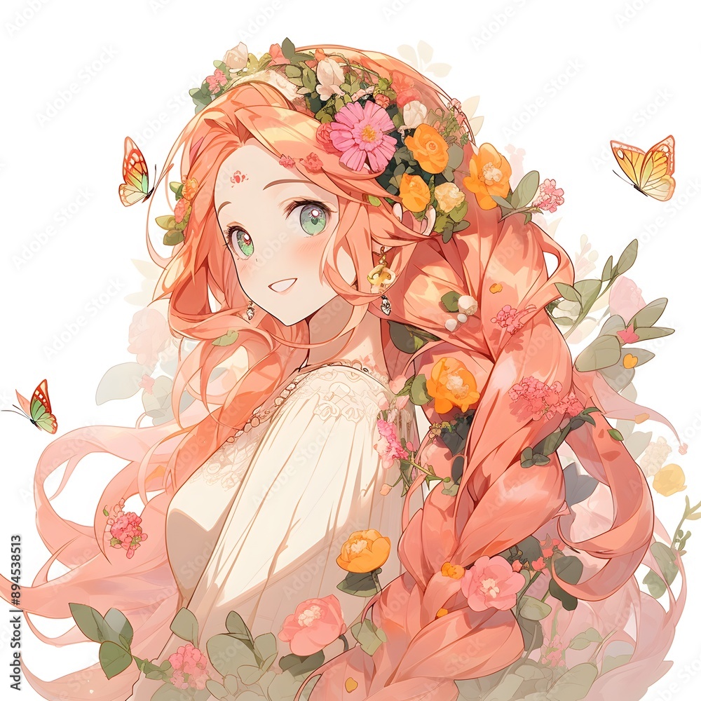 a delightful anime character exuding charma