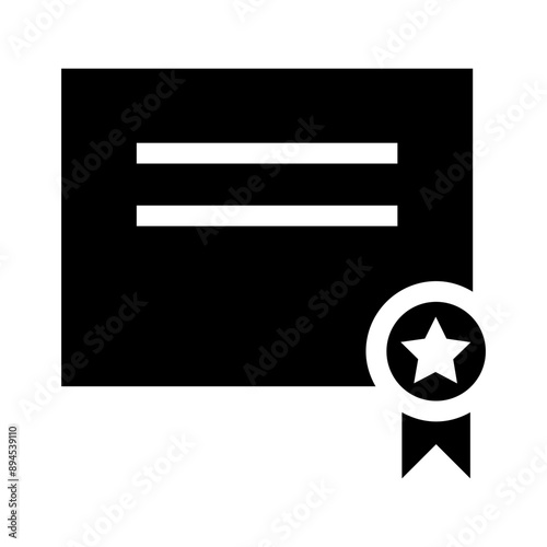 Certificate icon vector illustration graphic design