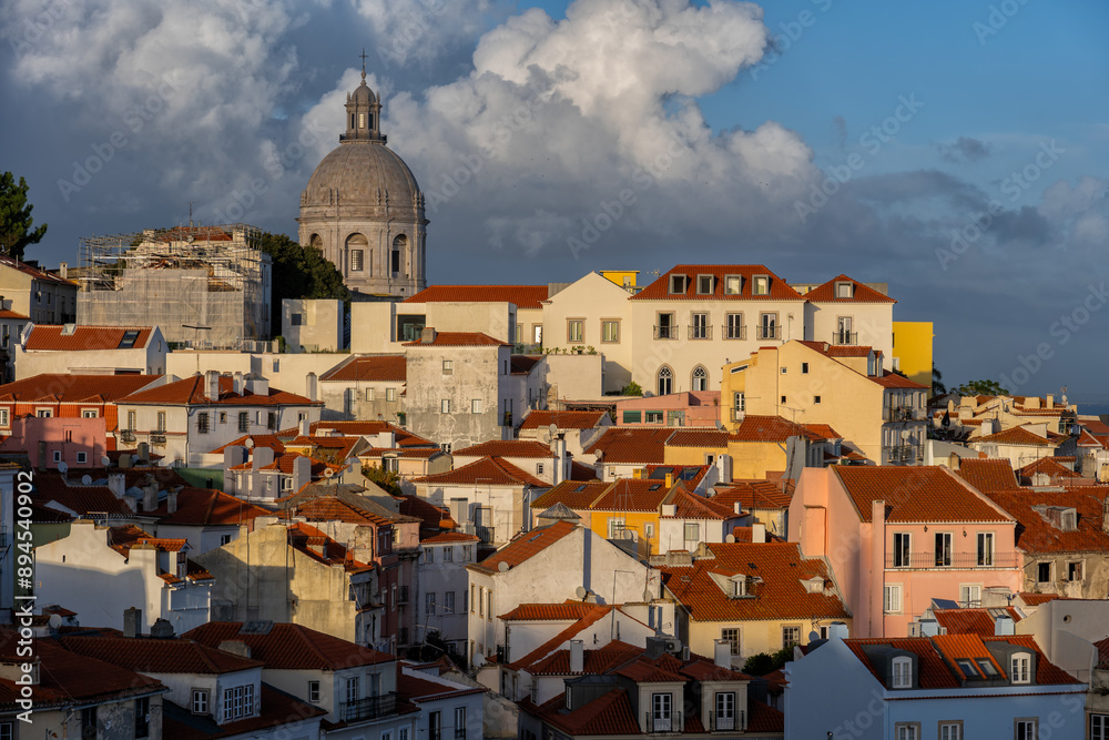 Fototapeta premium Lisbon Cityscape with National Pantheon Dome