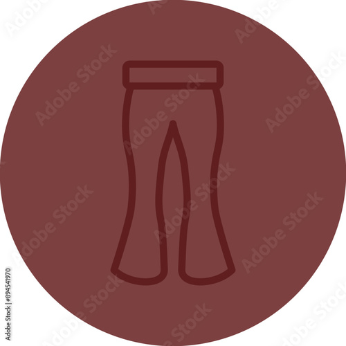 Pajama Vector Line Maroon Circle Maroon