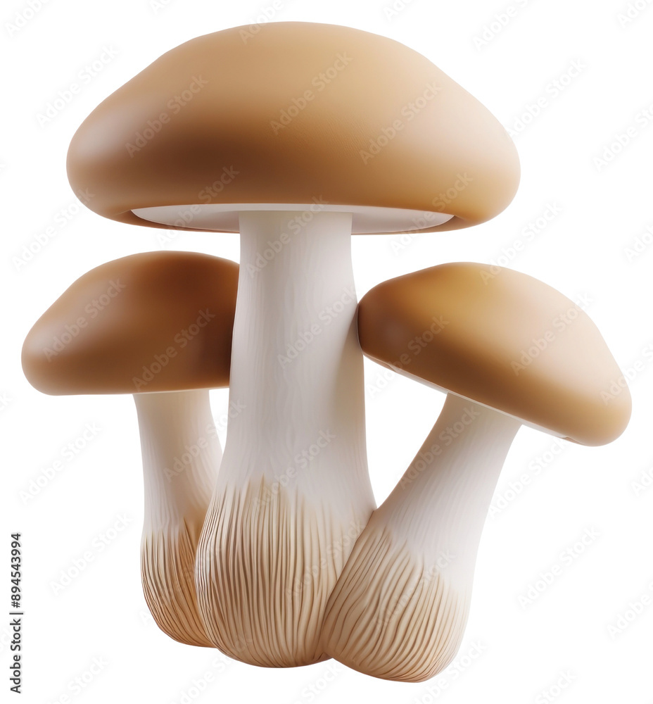 PNG Realistic mushrooms illustration digital art PNG Realistic mushrooms illustration digital art
