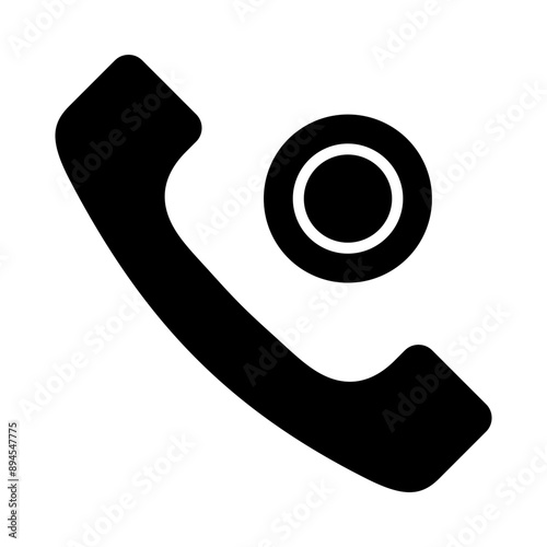 Call Recording glyph icon