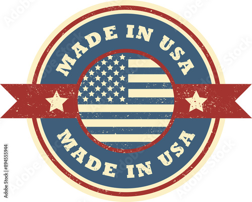 Made In USA Retro Grunge American Design
