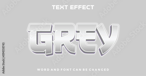 Grey editable text effect