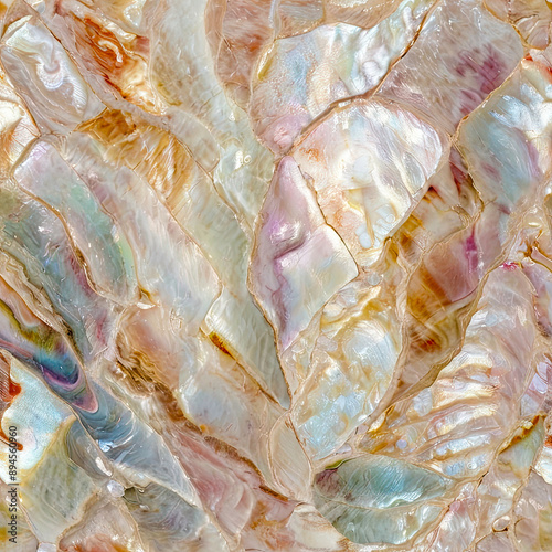 Mother of pearl inlay texture background - top view