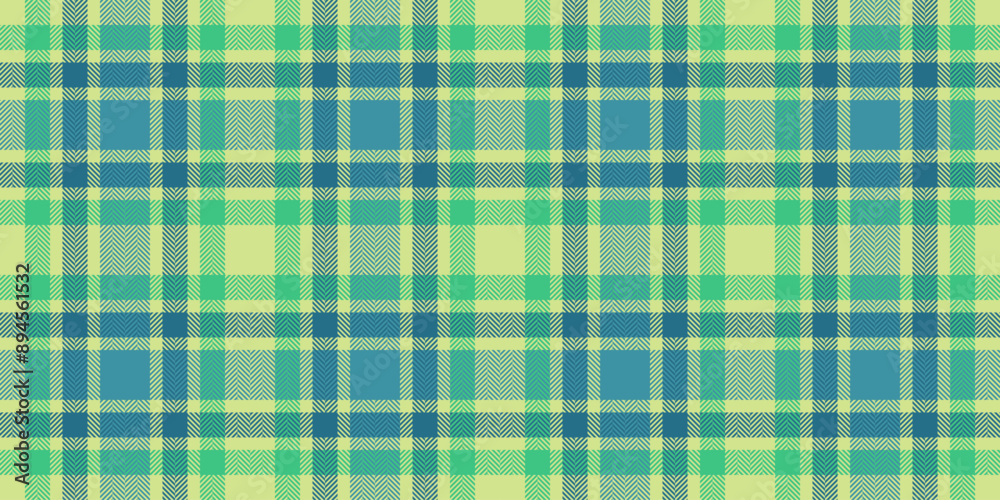 Crease plaid check vector, ornament textile fabric tartan. Sketching pattern seamless texture background in cyan and lime colors. Crease plaid check vector, ornament textile fabric tartan. Sketching pattern seamless texture background in cyan and lime colors.