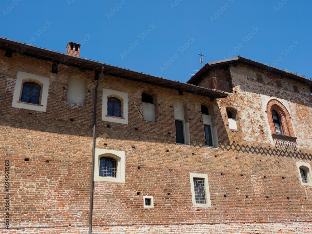 Gropello Cairoli, old town in Pavia province, Italy. Castle Gropello Cairoli, old town in Pavia province, Italy. Castle