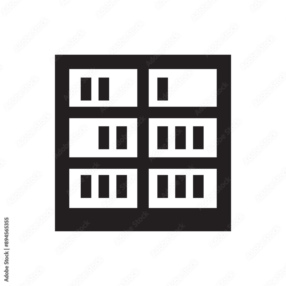 Bookshelf icon vector illustration graphic design