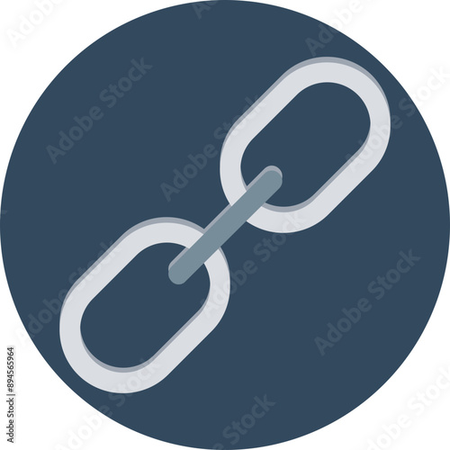 Link vector icon in background style 