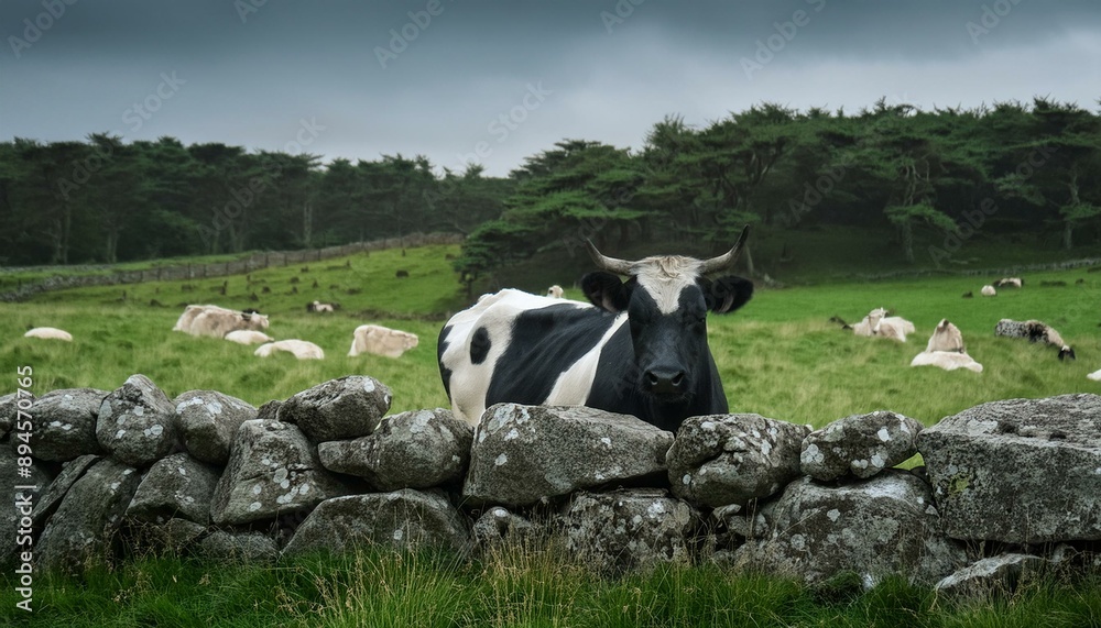 Obraz premium cows in a field