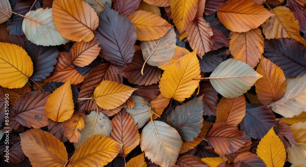 Autumn Leaves on the Forest Floor