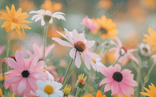 Wildflowers in Summer Sunlight