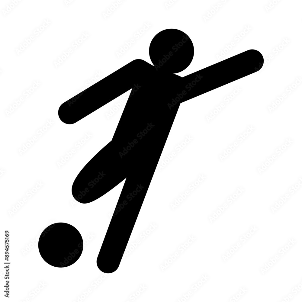 Playing football icon vector illustration graphic design Playing football icon vector illustration graphic design