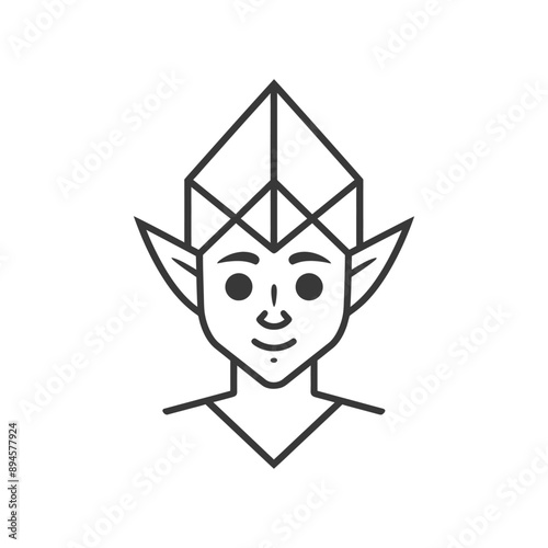 friendly elf wearing a pointy hat