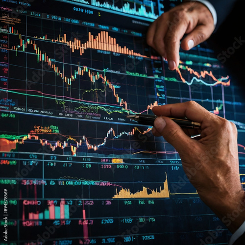 stock market chart Generated by Ai 