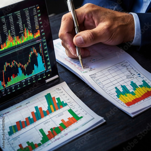 graphs monitoring Generated by Ai 