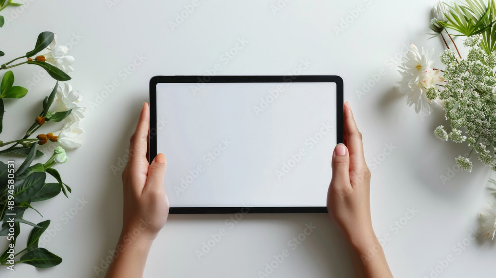 Streamline Your Workflow: Black Tablet Mockup Stock Photo Streamline Your Workflow: Black Tablet Mockup Stock Photo