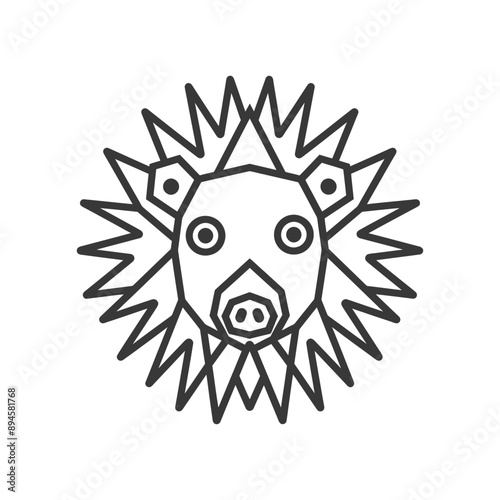 Geometric design of an animal with sharp features