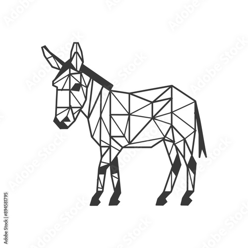 Geometric donkey art Simple and stylish