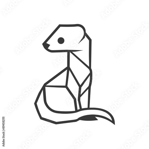 Geometric ferret design Simple and stylish