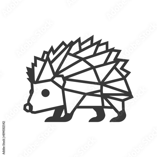 Geometric hedgehog with a prickly exterior