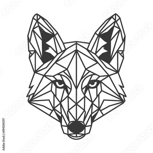 Geometric wolf a modern take on a classic