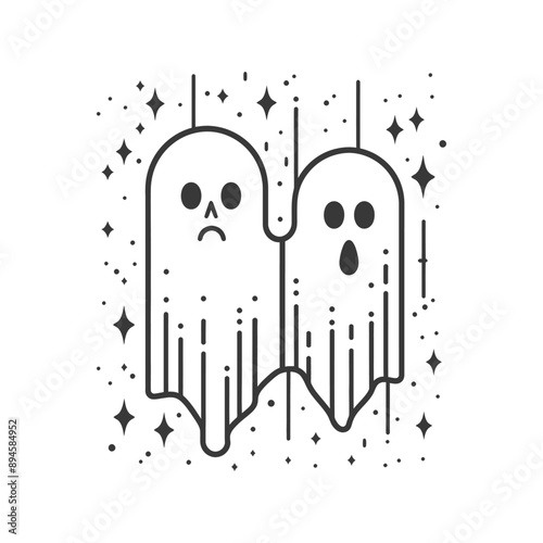 Spooky friends in the night sky