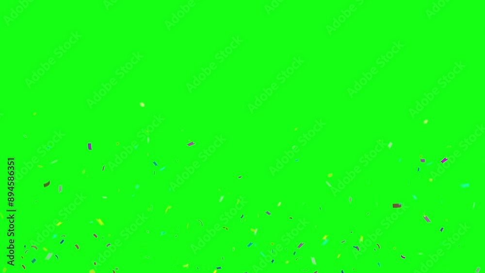 splash convety animated explosion convety celebration wedding party birthday celebration launching new year background green screen 4k looping
